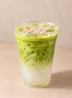 Coconut Matcha at La Cafeteria