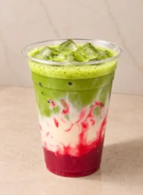Strawberry Matcha at La Cafeteria