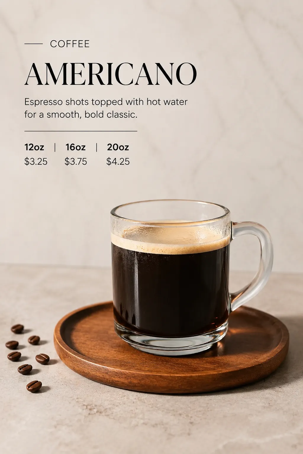 Americano at La Cafeteria