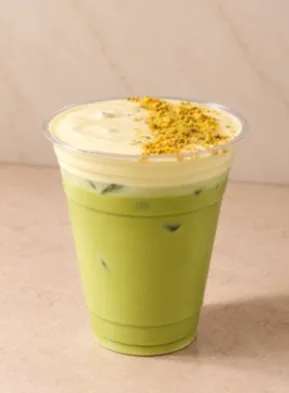 Pistachio Matcha at La Cafeteria
